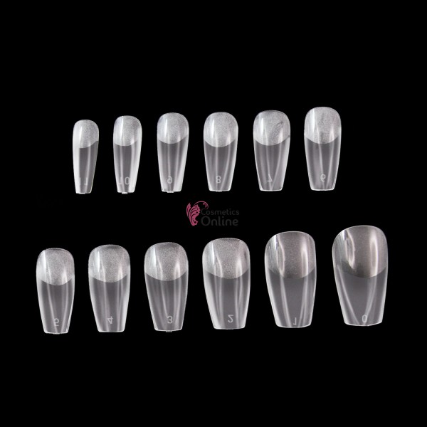 Tipsuri 504 bucati Transparente Refolosibile Smart Forms pentru Acryl Gel, Polygel, art TPS69AA Balerina Medium